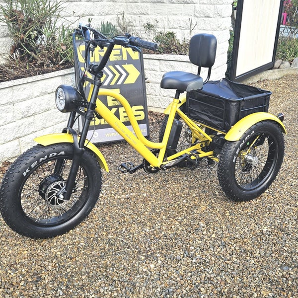 Electric Trike Yellow long distance 20Ah with reverse62983258612354111