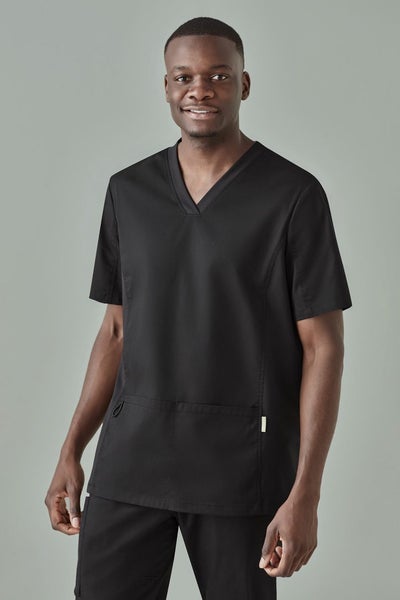 CST043MS BizCollection Mens Riley V-Neck Scrub Top Carousel 1