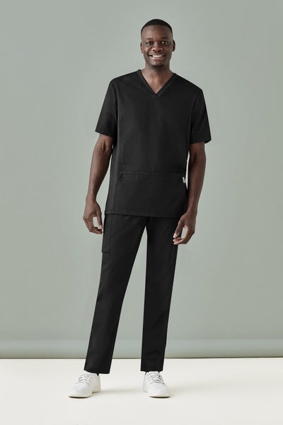 CST043MS BizCollection Mens Riley V-Neck Scrub Top Carousel 2