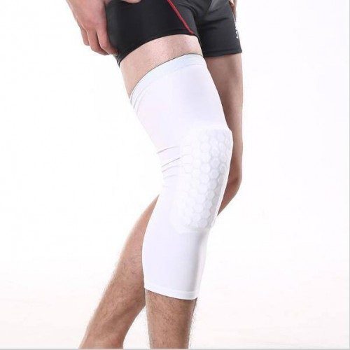 2Pcs Sports Honeycomb Knee Pad for baskerball/ volleyball --XL (White) Carousel 2