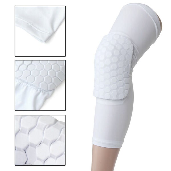 2Pcs Sports Honeycomb Knee Pad for baskerball/ volleyball --XL (White) Carousel 1