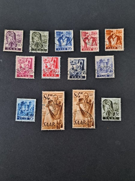 Stamps from Germany. Saarland Carousel 1