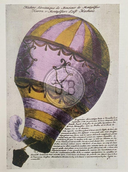 VINTAGE POSTER: Montgolfier Balloon 1783 Carousel 1