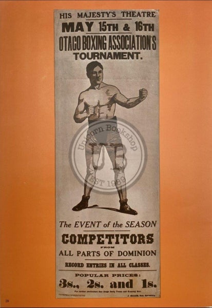 VINTAGE POSTER: Otago Boxing Association 1907 Carousel 1