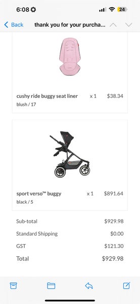 Phil & Teds Sport Verso Buggy with insert Carousel 6