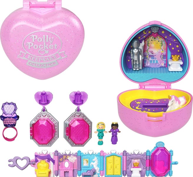 2023 Polly Pocket Keepsake Collection Royal Ball Jewelry Set Carousel 2