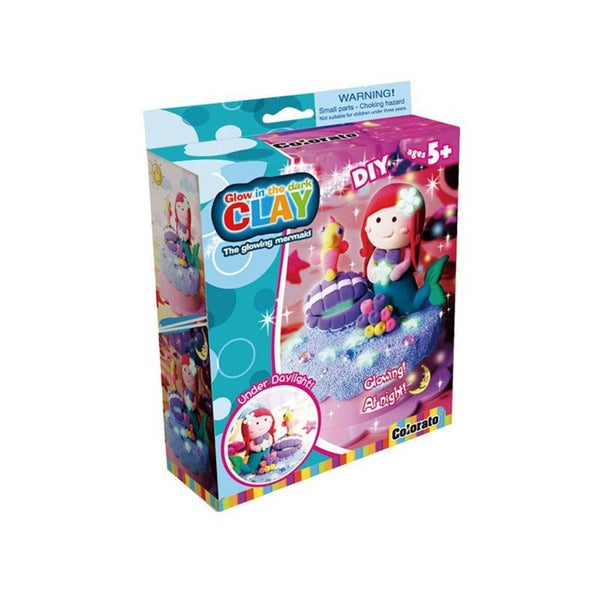 Kenisy Colorato Mermaid Glow Set In The Dark Super Clay Diy Craft Kit For Kids Carousel 1