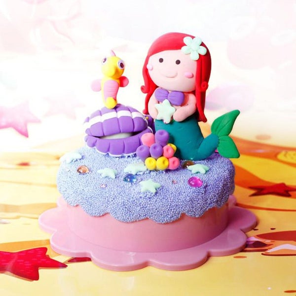 Kenisy Colorato Mermaid Glow Set In The Dark Super Clay Diy Craft Kit For Kids Carousel 2
