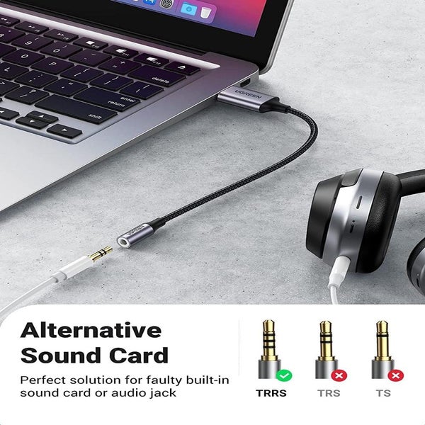 30757 Usb To 3.5Mm Audio Jack Sound Card Adapter Sound Cards (External) UGREEN Carousel 2