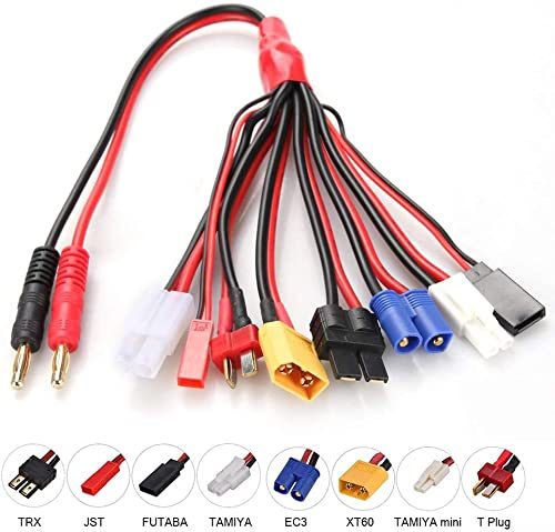 RC Lipo Battery Charger Adapter Connector Splitter Cable Banana Plug62981389662721115
