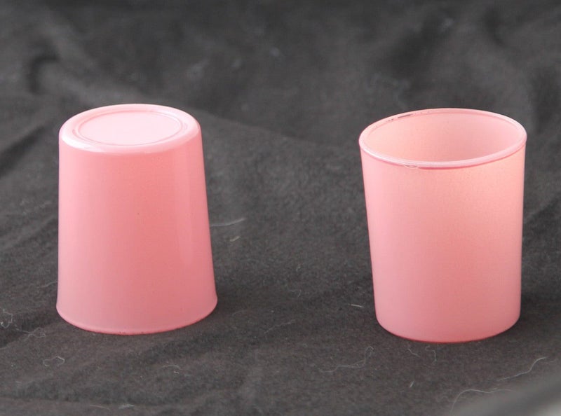 My Decorations 40 Pack Blush Pink Glass Tea Light Candle Holders Wedding Event Carousel 2