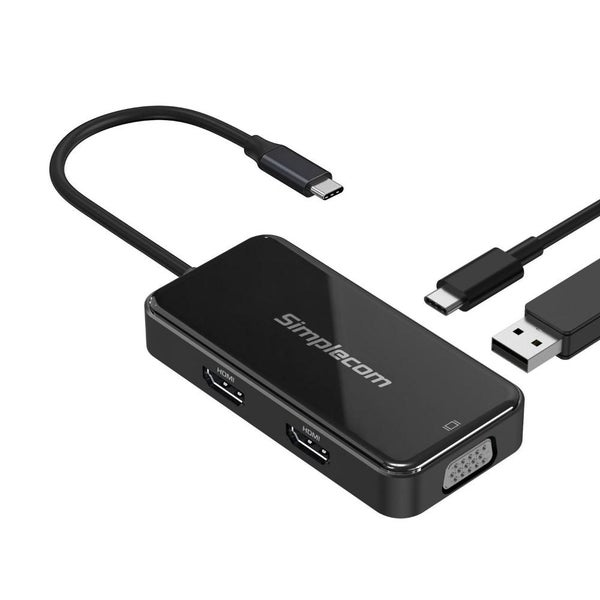 Da451 In Usb C Multiport Adapter Mst Hub With Vga And Dual Hdmi USB Cables Hubs Carousel 2