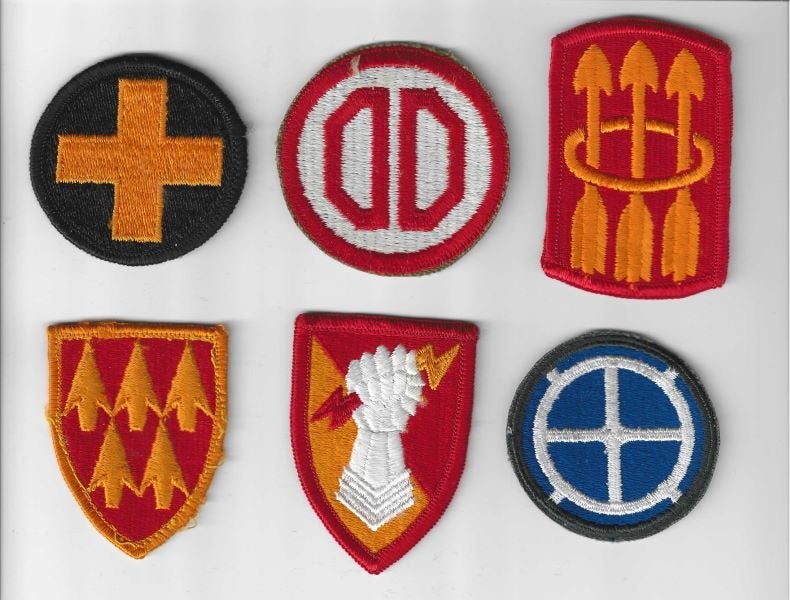 SIX VARIOUS UNITED STATES ARMY BRIGADE PATCHES Carousel 1