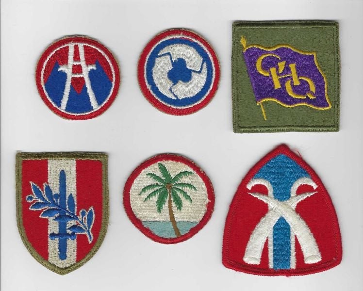 SIX UNITED STATES LOGISTICS & SPECIAL OVERSEAS PATCHES Carousel 1