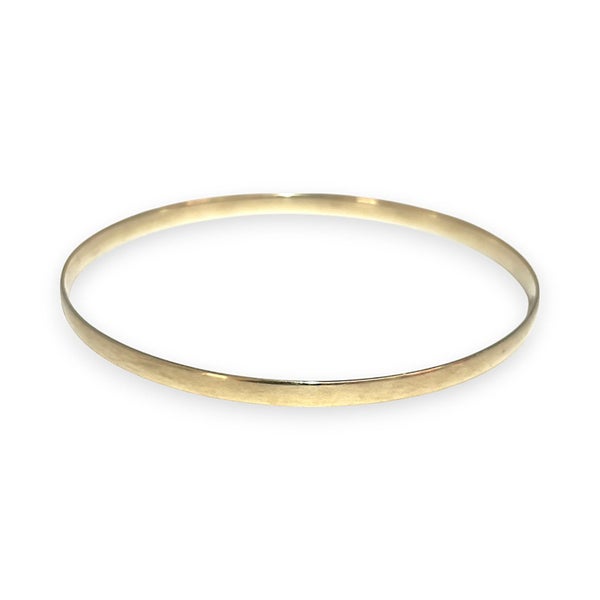 9ct Gold Lightweight Slim Bangle Inner Diameter 71.4mm. R # 786 Carousel 1
