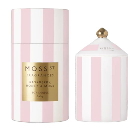 Moss St 360G RASPBERRY HONEY & MUSK CANDLE Carousel 1