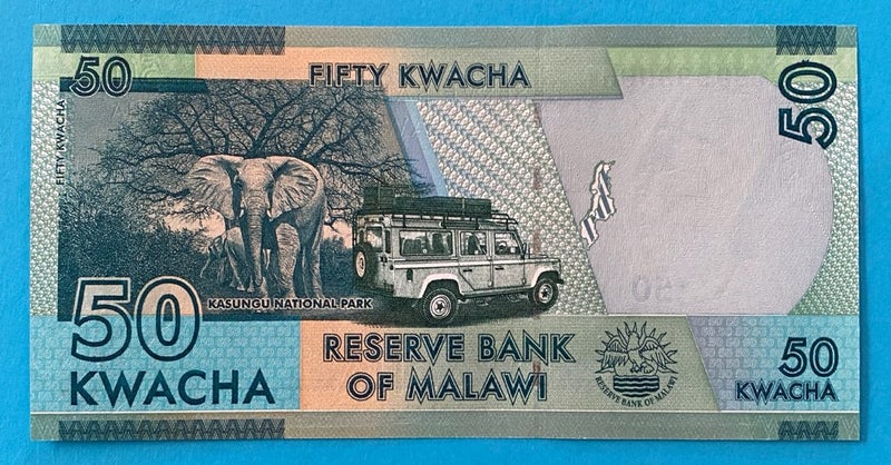 Malawi 50 Kwacha Note - Crisp UNC Carousel 2