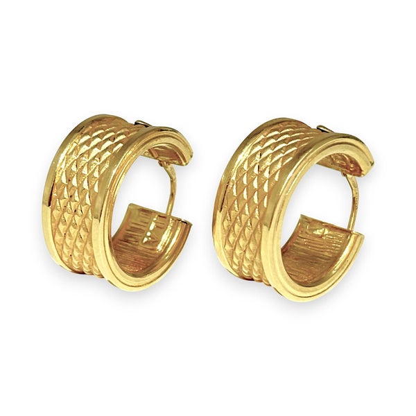 18K Gold Graziella Hoop Earrings, R # 1151 Carousel 1