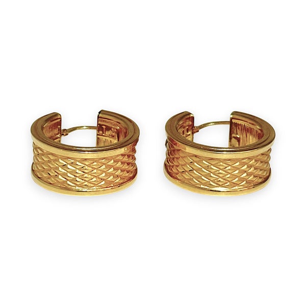 18K Gold Graziella Hoop Earrings, R # 1151 Carousel 2