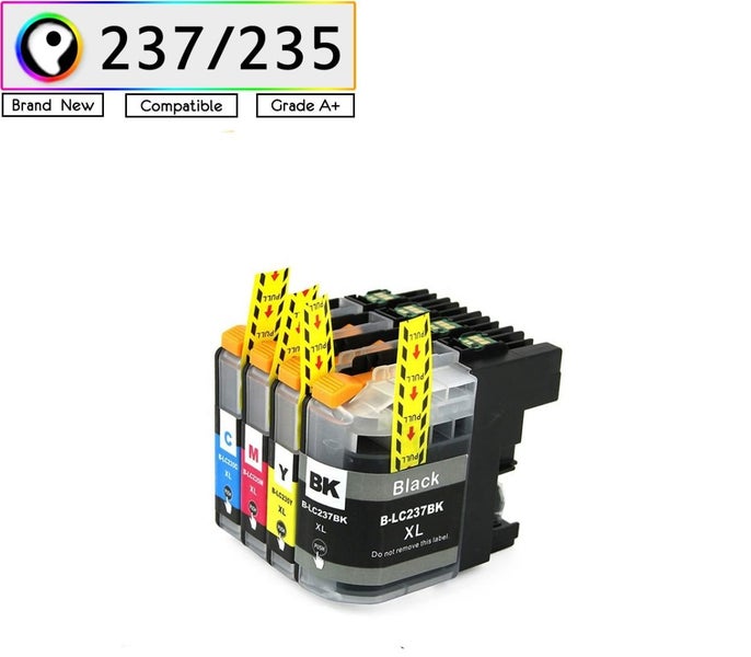 NEW 4PCS Brother LC233 LC235 LC237 LC239 Ink Compatible Full Set Carousel 2