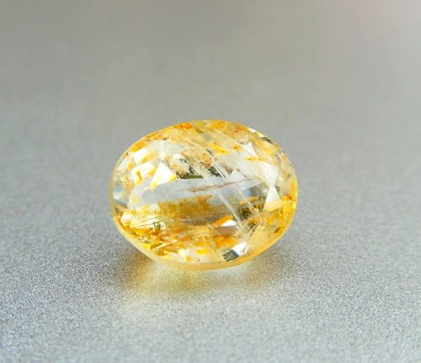 $1RE 3.31CT SPLENDID OVAL 100% NATURAL YELLOW TOPAZ Carousel 1