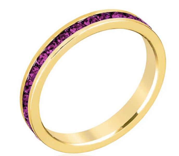 Stylish Stackable 18k Gold Plated Swarovski Crystal Rings62865828312067113