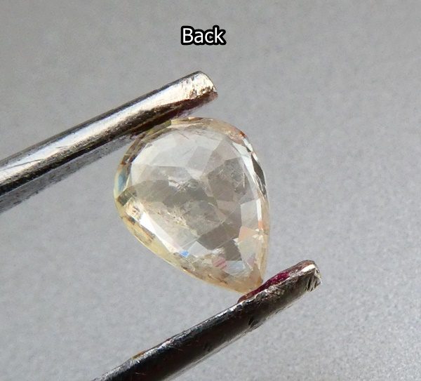 $1RE 1.45CT UNHEATED PEAR CUT 100% NATURAL LIGHT YELLOW SAPPHIRE Carousel 2
