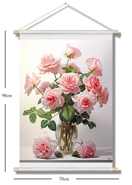Rose Flower Art Canvas Print Wall Art Carousel 1