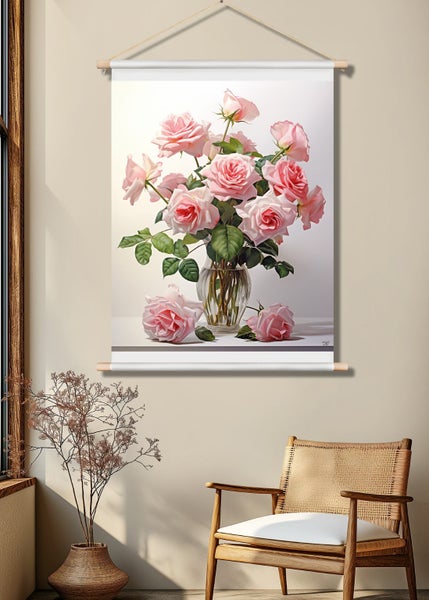 Rose Flower Art Canvas Print Wall Art Carousel 3