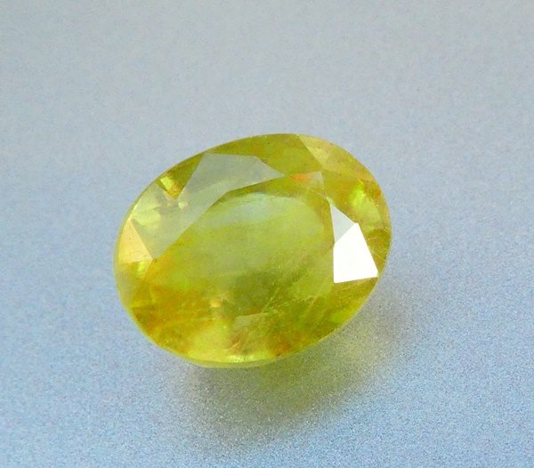 $1RE 4.57CT SPLENDID HUGE OVAL CUT 100% NATURAL YELLOWISH GREEN SAPPHIRE Carousel 2