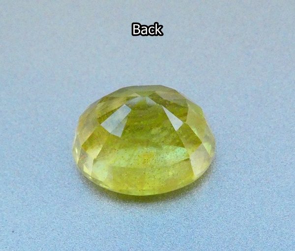 $1RE 4.57CT SPLENDID HUGE OVAL CUT 100% NATURAL YELLOWISH GREEN SAPPHIRE Carousel 3