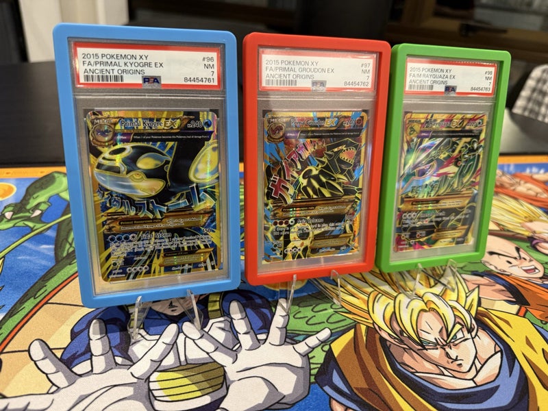 Ancient Origins PSA 7 3 x Sequential Set - Kyogre #96 Groudon #97 Rayquaza #98 Carousel 2