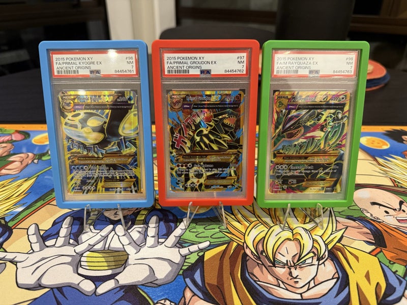 Ancient Origins PSA 7 3 x Sequential Set - Kyogre #96 Groudon #97 Rayquaza #98 Carousel 1