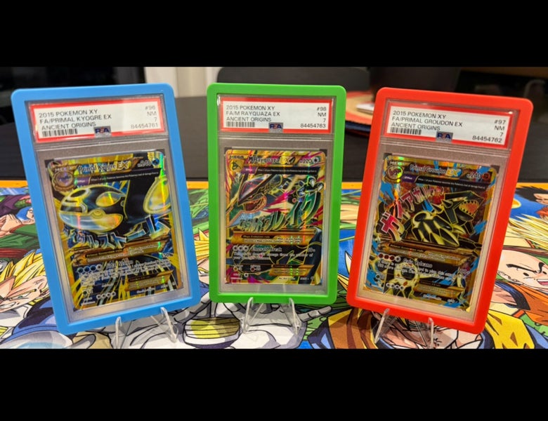 Ancient Origins PSA 7 3 x Sequential Set - Kyogre #96 Groudon #97 Rayquaza #98 Carousel 11