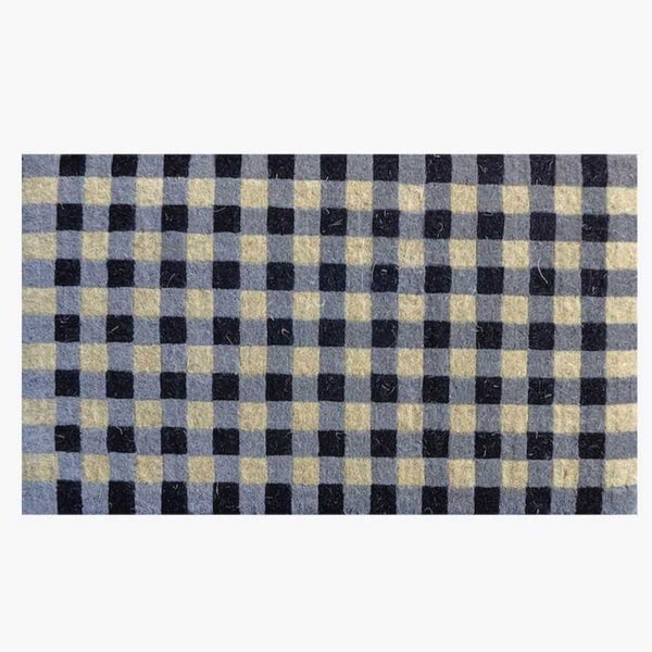 Doormat Designs Gingham Check Doormat 45x75cm Carousel 1