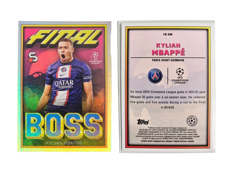 Topps Superstars 2022 2023 Final Boss Kylian Mbappe - #FB-KM Carousel 1