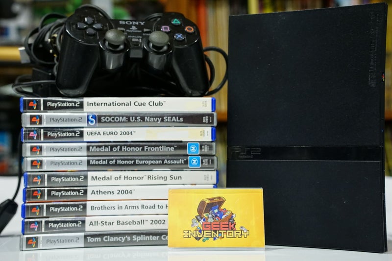 Playstation 2 console package with 10 random games Carousel 1