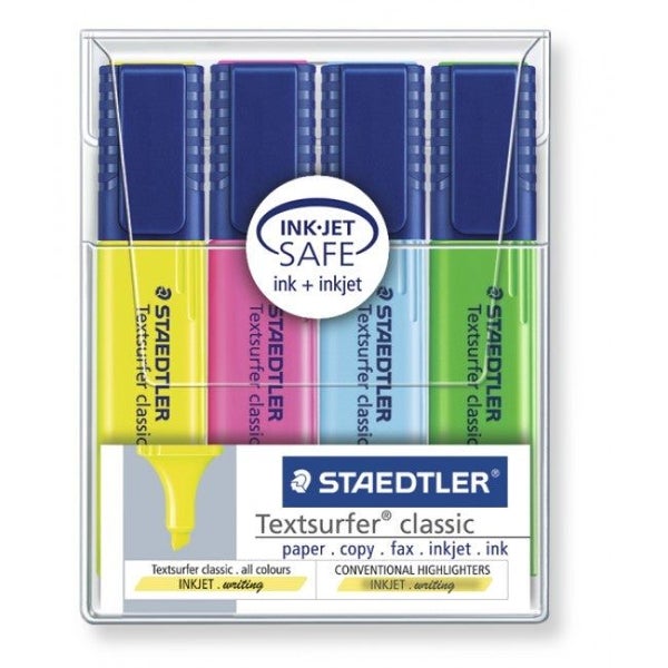 Staedtler Textsurfer Classic Highlighter Assorted Pack 4 Carousel 1