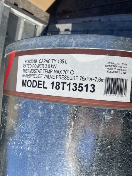 Low pressure water cylinder Carousel 1
