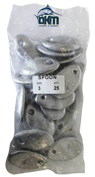 SPOON SINKER BULK PACK 3OZ (25 PER PACK) Carousel 1