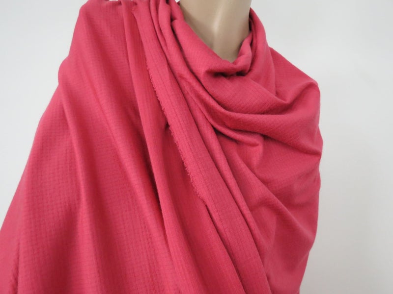1.5m Aloha Pinky Red 75% merino 25% polyester 230g Textured Stretch Knit Carousel 1