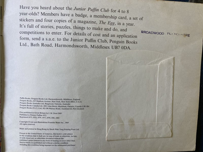 A Lion in the Meadow - Margaret Mahy, original edition Carousel 2