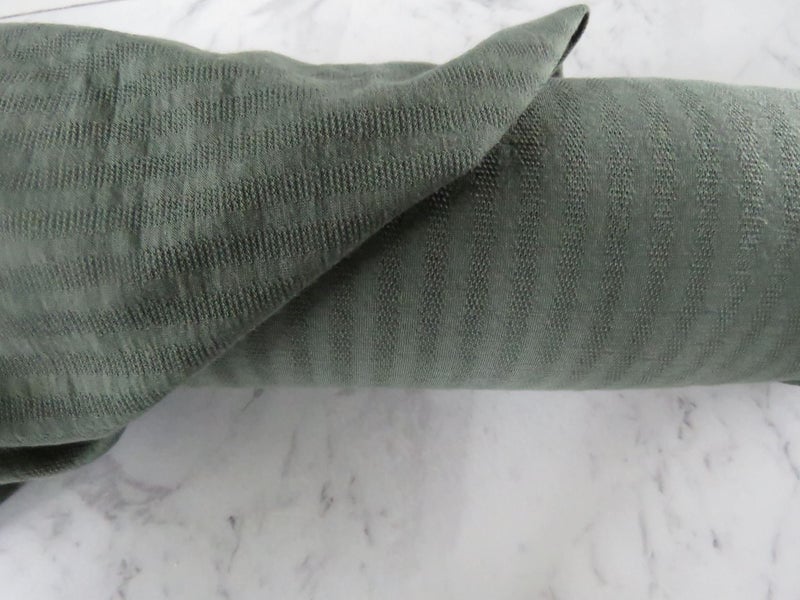 1m Huntsmen Olive green textured jersey knit 60% merino 40% polyester 170g Carousel 2