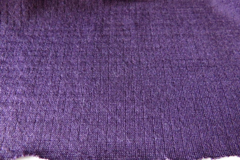 1.5m Indi Purple 75% merino 25% polyester 230g textured stretch knit fabric Carousel 5