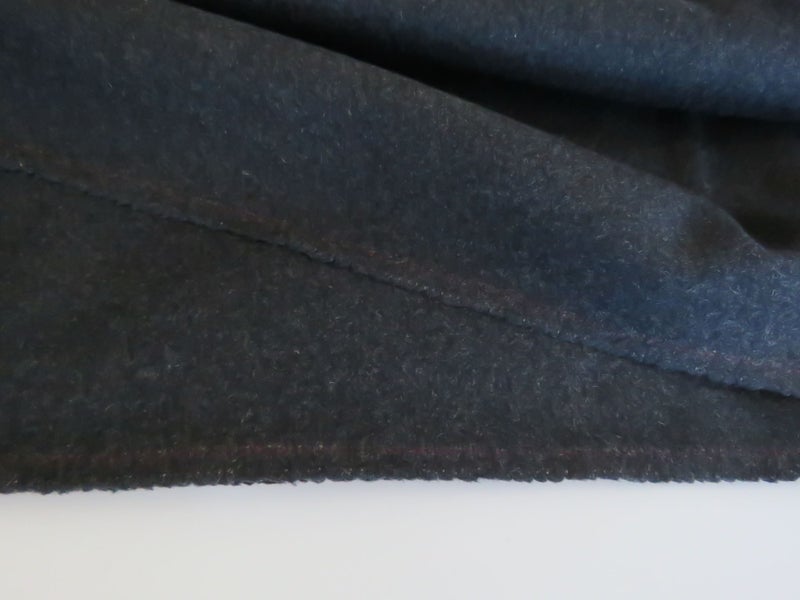3m Charcoal Grey 80% wool 20% polyester melton coat fabric Carousel 1