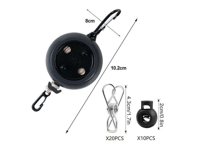 Portable Camping Clothesline-10m Carousel 4