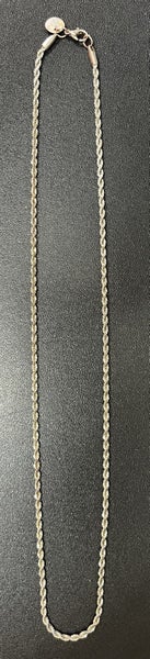 $1 RESERVE!! STERLING SILVER ROPE CHAIN 50CM!! Carousel 1