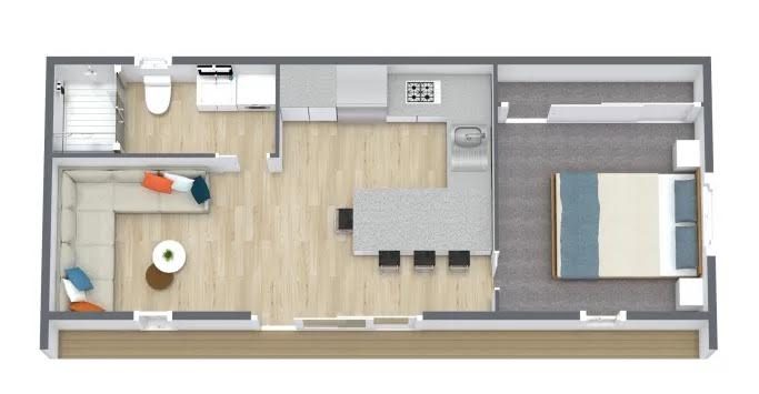 Tiny Home | One Bedroom | 33m2 | Kowhai Carousel 3
