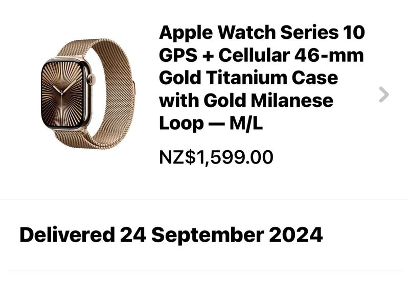 APPLE WATCH SERIES 10 GPS + CELLULAR 46CM GOLD TITANIUM CASE Carousel 2