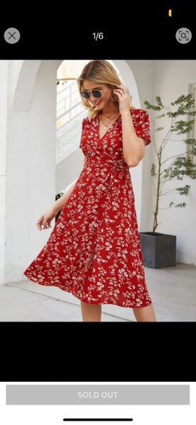 SHEIN wrap around dress xl 14 Carousel 1